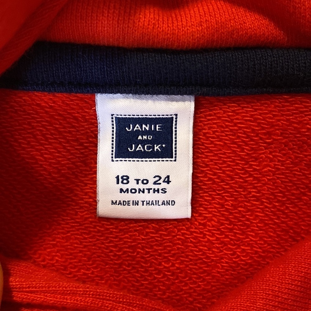 Janie & Jack red sweater size 18-24 months - Picture 3 of 4